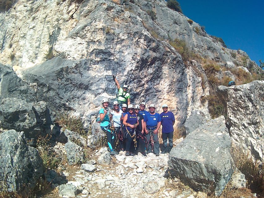 From Granada: 3-Hour Vía Ferrata in Moclín - Rappelling down: learning control before you’re tempted to rush