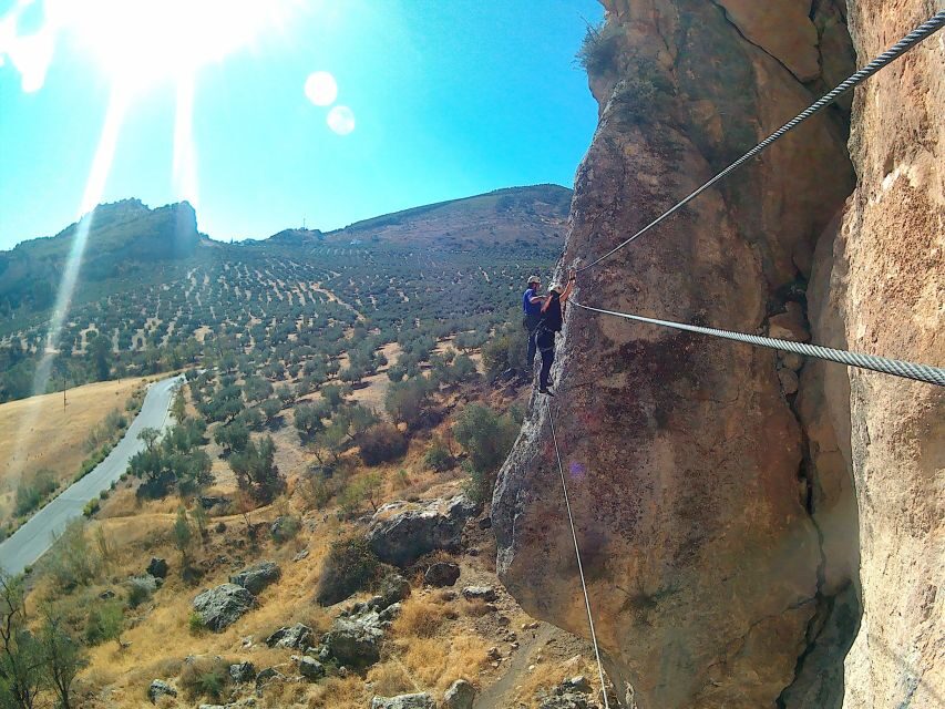 From Granada: 3-Hour Vía Ferrata in Moclín - Photos, tea, and snacks: how the day ends on a good note