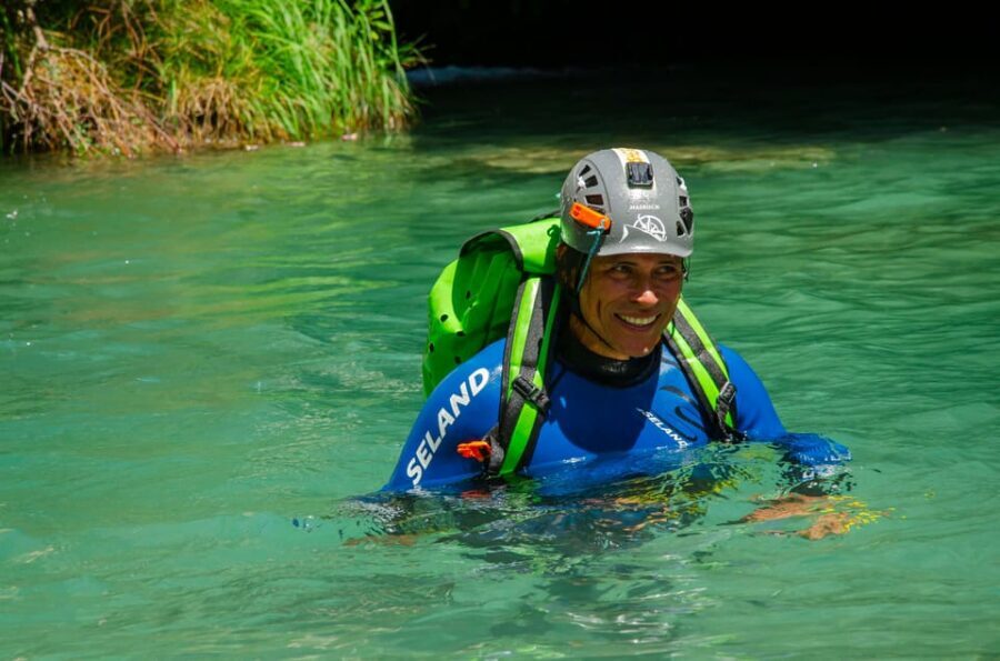 From Granada: Rio Verde Canyoning Tour with Lunch - The canyon descent: slides, jumps into wells, and rope rappels