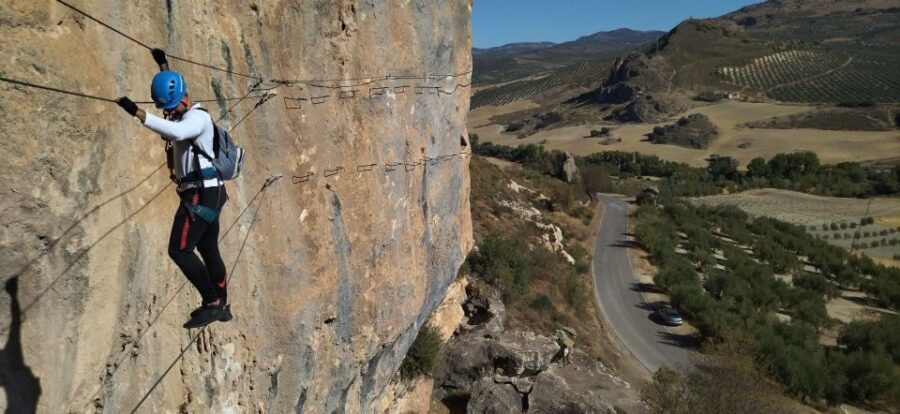 Granada: Via Ferrata Moclín with Transfers - Vía Ferrata de Moclín: 480 Meters of Iron Steps Above the Vall eys