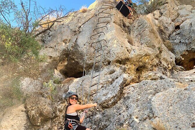 Via Ferrata John Hogbin with Photos - John Hogbin in La Zafarraya: The Adventure Setup